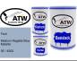 Preview: Ford, Medium Regatta Blue Metallic, 3E / 6352: 500ml Lackdose + 500ml Klarlack + 250ml Härter - Set, von ATW Autoteile West.